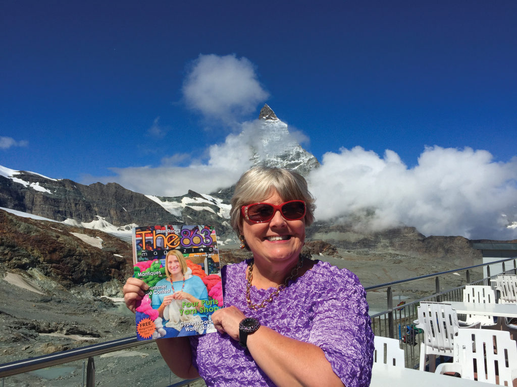 First place went to Mona McKinley from Winter Haven who took The 863 to the Swiss Alps and was photographed with the Matterhorn in the background. Gee, that mountaintop almost looks like a tiara...